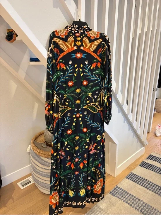 FARM Rio Flowy Black Maxi Dress - Picture 3 of 5